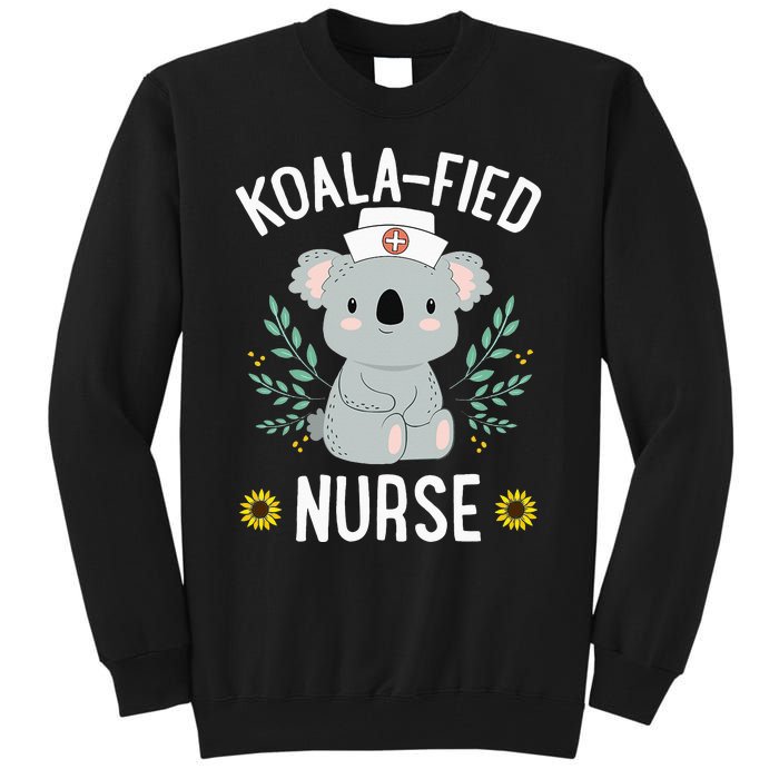 KoalaFied Nurse Cute Koala Bear Lover Sunflower Tall Sweatshirt