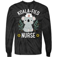 KoalaFied Nurse Cute Koala Bear Lover Sunflower Tie-Dye Long Sleeve Shirt