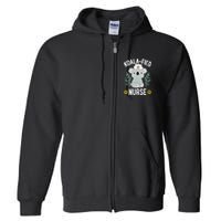 KoalaFied Nurse Cute Koala Bear Lover Sunflower Full Zip Hoodie