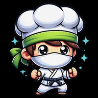 Kitchen Ninja Chef Cook Ninja V-Neck T-Shirt