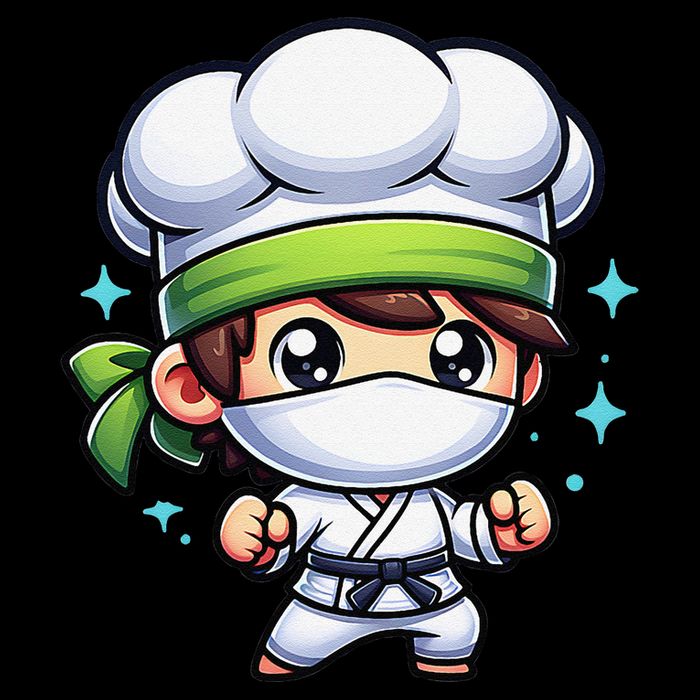 Kitchen Ninja Chef Cook Ninja V-Neck T-Shirt