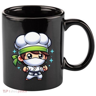 Kitchen Ninja Chef Cook Ninja 11oz C Handle Ceramic Mug