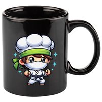 Kitchen Ninja Chef Cook Ninja 11oz C Handle Ceramic Mug