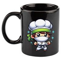 Kitchen Ninja Chef Cook Ninja 11oz C Handle Ceramic Mug
