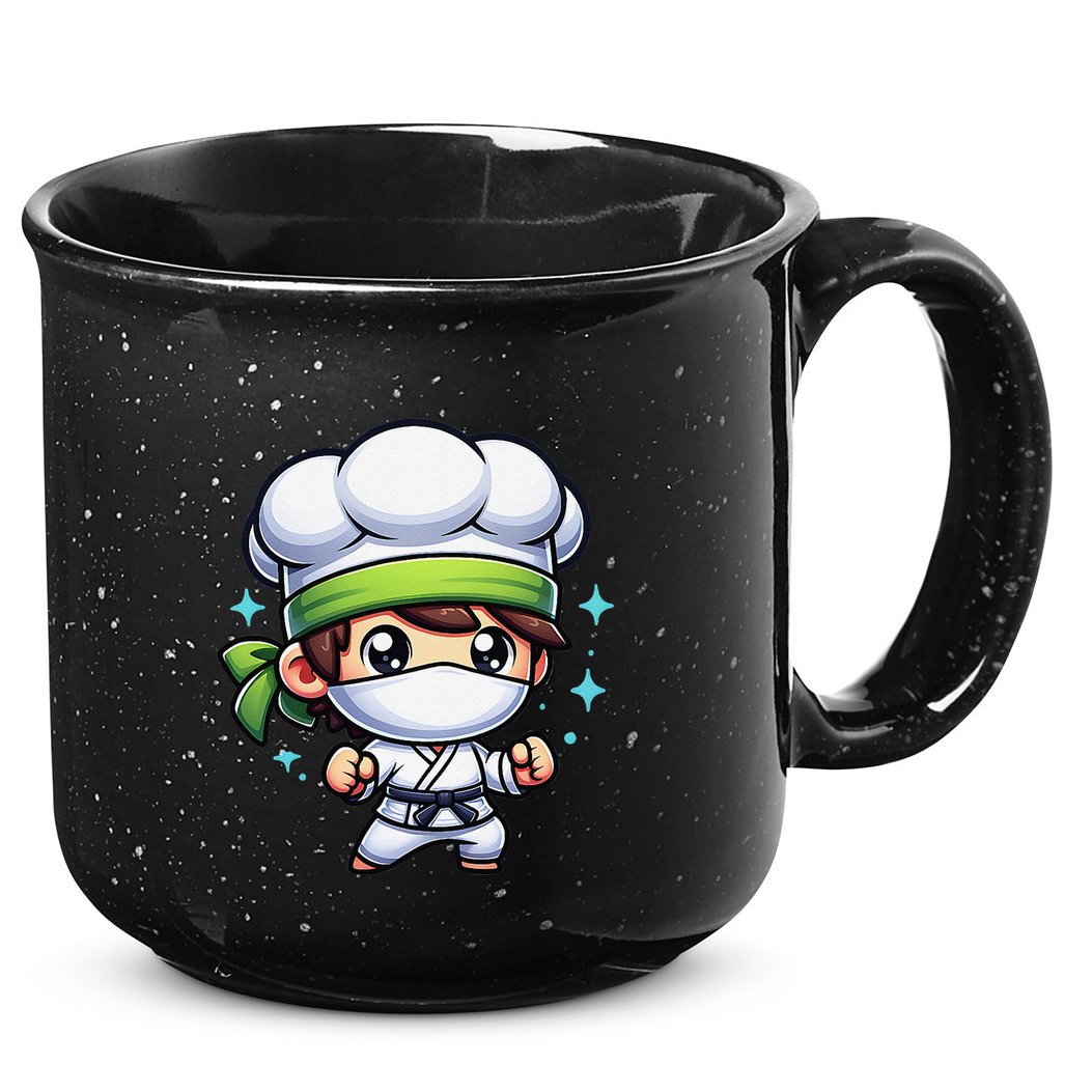 Kitchen Ninja Chef Cook Ninja 15oz Campfire Ceramic Mug
