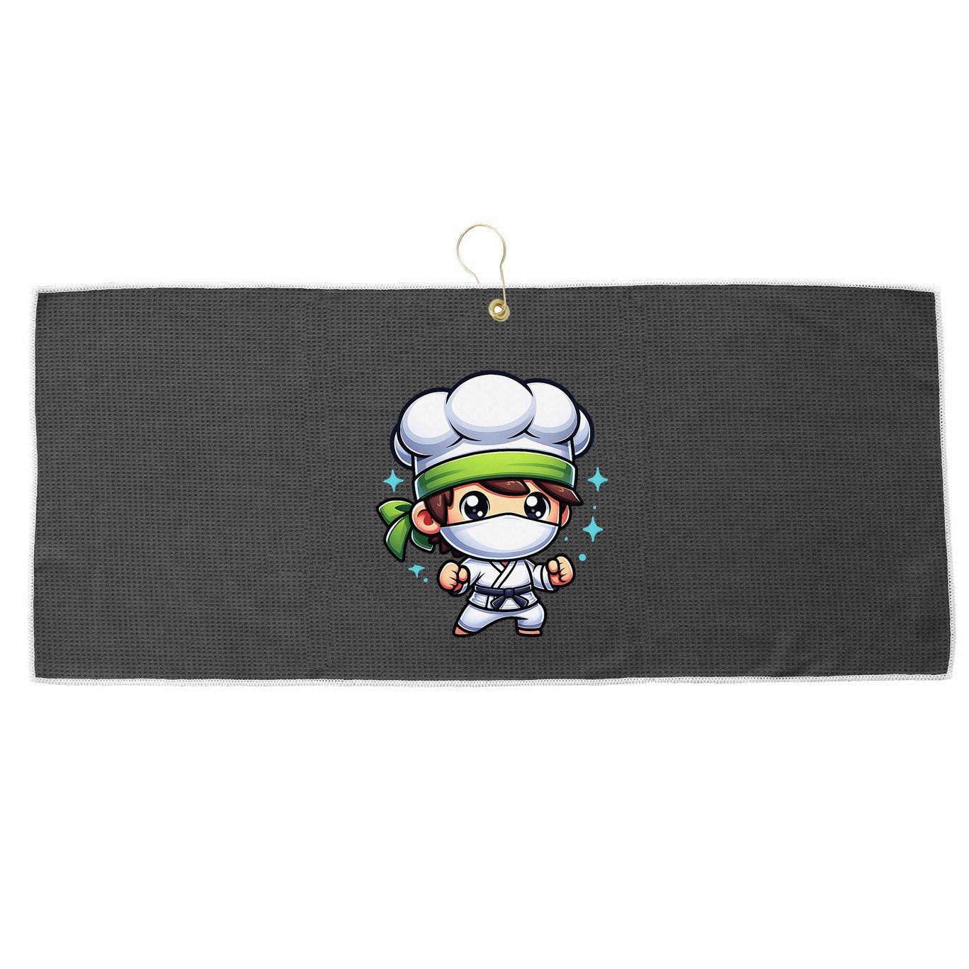 Kitchen Ninja Chef Cook Ninja Large Microfiber Waffle Golf Towel