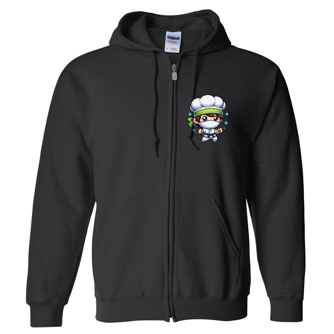 Kitchen Ninja Chef Cook Ninja Full Zip Hoodie