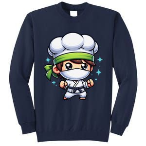 Kitchen Ninja Chef Cook Ninja Tall Sweatshirt