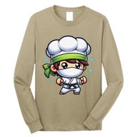 Kitchen Ninja Chef Cook Ninja Long Sleeve Shirt