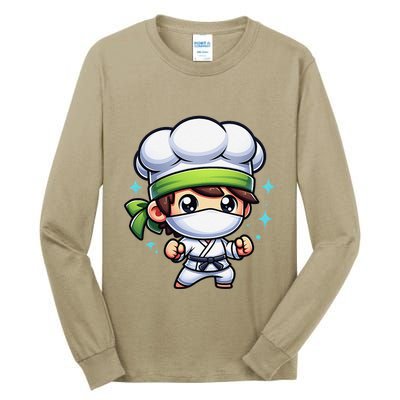 Kitchen Ninja Chef Cook Ninja Tall Long Sleeve T-Shirt