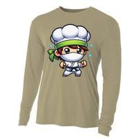 Kitchen Ninja Chef Cook Ninja Cooling Performance Long Sleeve Crew