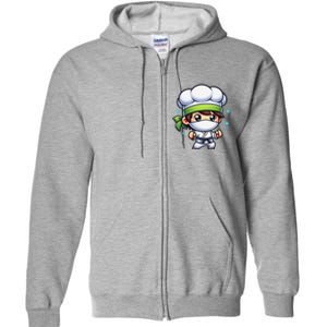 Kitchen Ninja Chef Cook Ninja Full Zip Hoodie