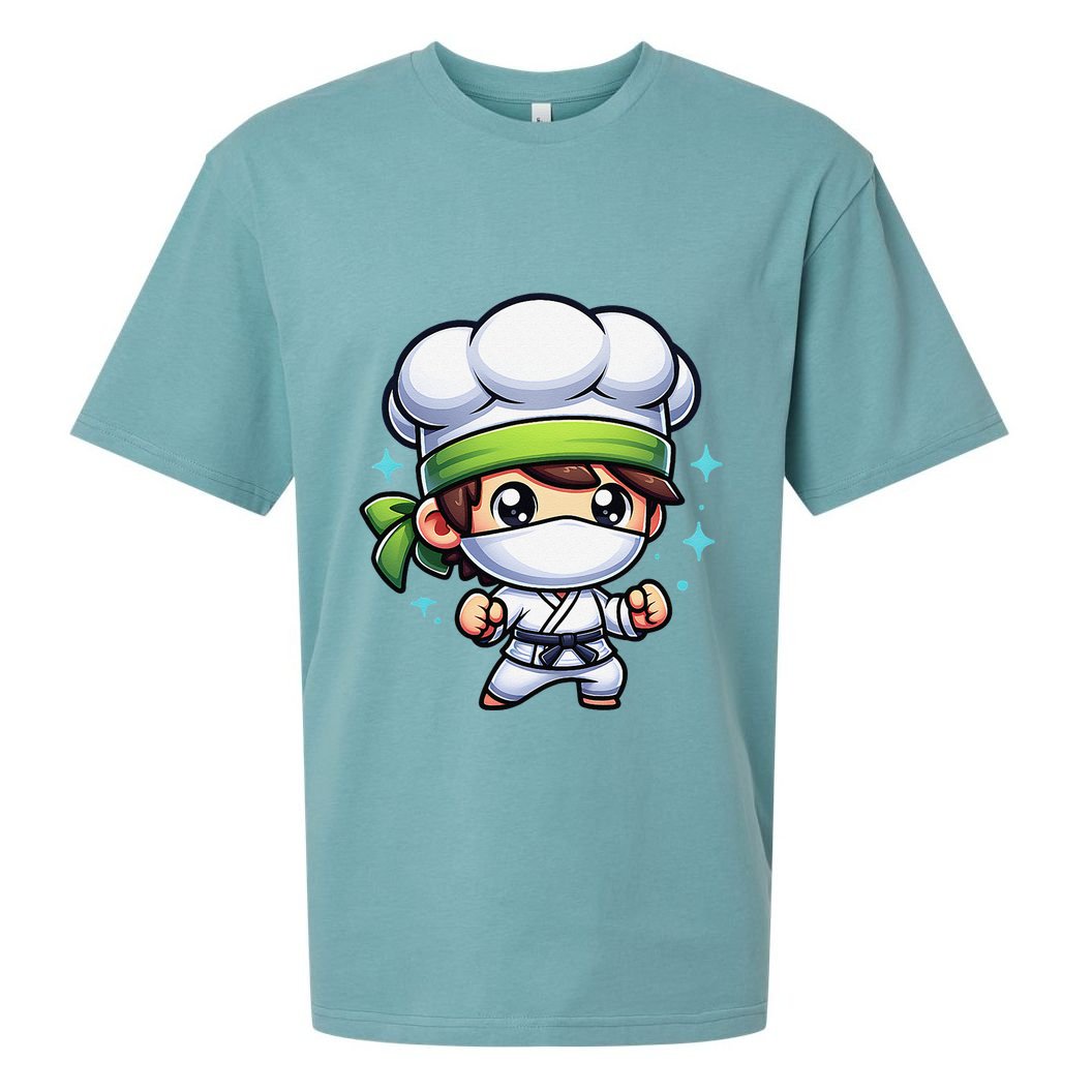 Kitchen Ninja Chef Cook Ninja Sueded Cloud Jersey T-Shirt