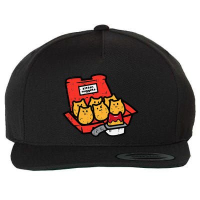 Kitten Nuggets Cute Fast Food Cat Food Lover Wool Snapback Cap