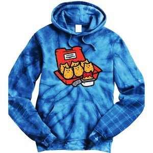 Kitten Nuggets Cute Fast Food Cat Food Lover Tie Dye Hoodie