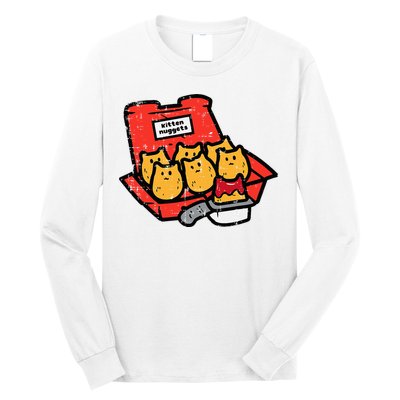 Kitten Nuggets Cute Fast Food Cat Food Lover Long Sleeve Shirt