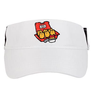 Kitten Nuggets Cute Fast Food Cat Food Lover Adult Drive Performance Visor