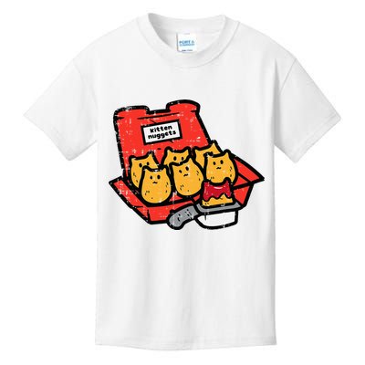 Kitten Nuggets Cute Fast Food Cat Food Lover Kids T-Shirt