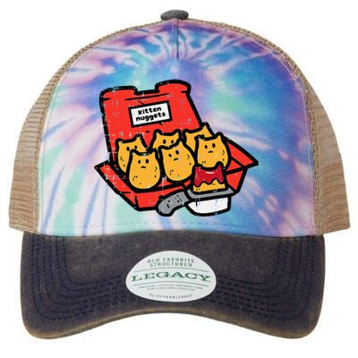 Kitten Nuggets Cute Fast Food Cat Food Lover Legacy Tie Dye Trucker Hat