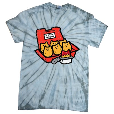 Kitten Nuggets Cute Fast Food Cat Food Lover Tie-Dye T-Shirt