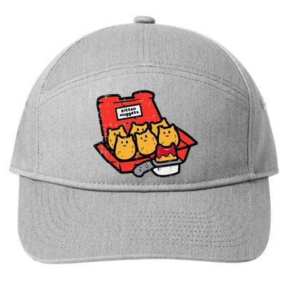 Kitten Nuggets Cute Fast Food Cat Food Lover 7-Panel Snapback Hat