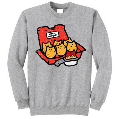 Kitten Nuggets Cute Fast Food Cat Food Lover Tall Sweatshirt