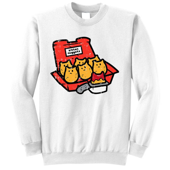 Kitten Nuggets Cute Fast Food Cat Food Lover Sweatshirt