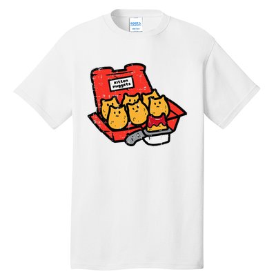 Kitten Nuggets Cute Fast Food Cat Food Lover Tall T-Shirt