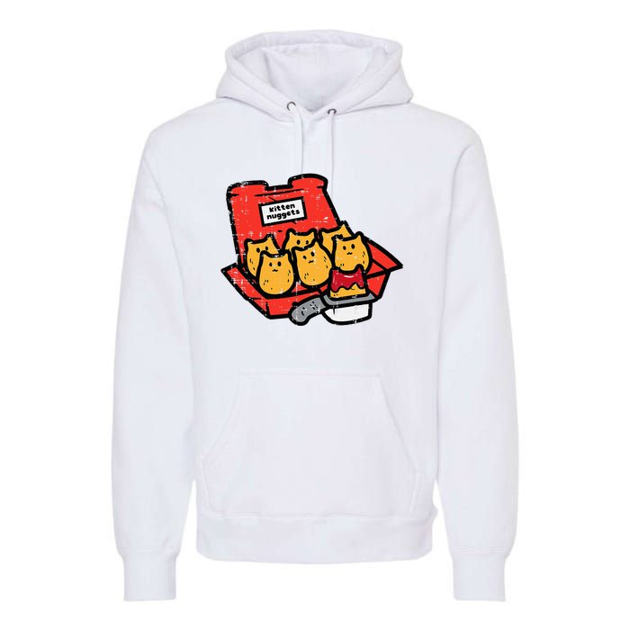 Kitten Nuggets Cute Fast Food Cat Food Lover Premium Hoodie