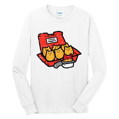 Kitten Nuggets Cute Fast Food Cat Food Lover Tall Long Sleeve T-Shirt