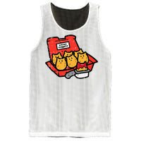 Kitten Nuggets Cute Fast Food Cat Food Lover Mesh Reversible Basketball Jersey Tank