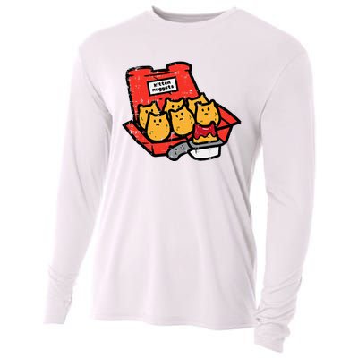 Kitten Nuggets Cute Fast Food Cat Food Lover Cooling Performance Long Sleeve Crew