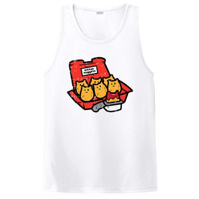 Kitten Nuggets Cute Fast Food Cat Food Lover PosiCharge Competitor Tank