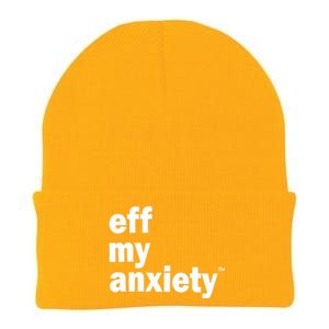 Kimberly Nichols Eff My Anxiety Knit Cap Winter Beanie