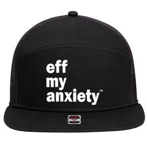 Kimberly Nichols Eff My Anxiety 7 Panel Mesh Trucker Snapback Hat