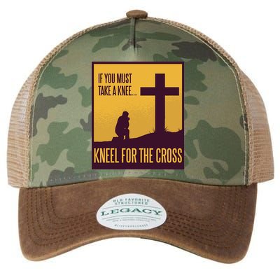 Kneel For The Cross Christian Legacy Tie Dye Trucker Hat