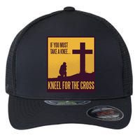 Kneel For The Cross Christian Flexfit Unipanel Trucker Cap