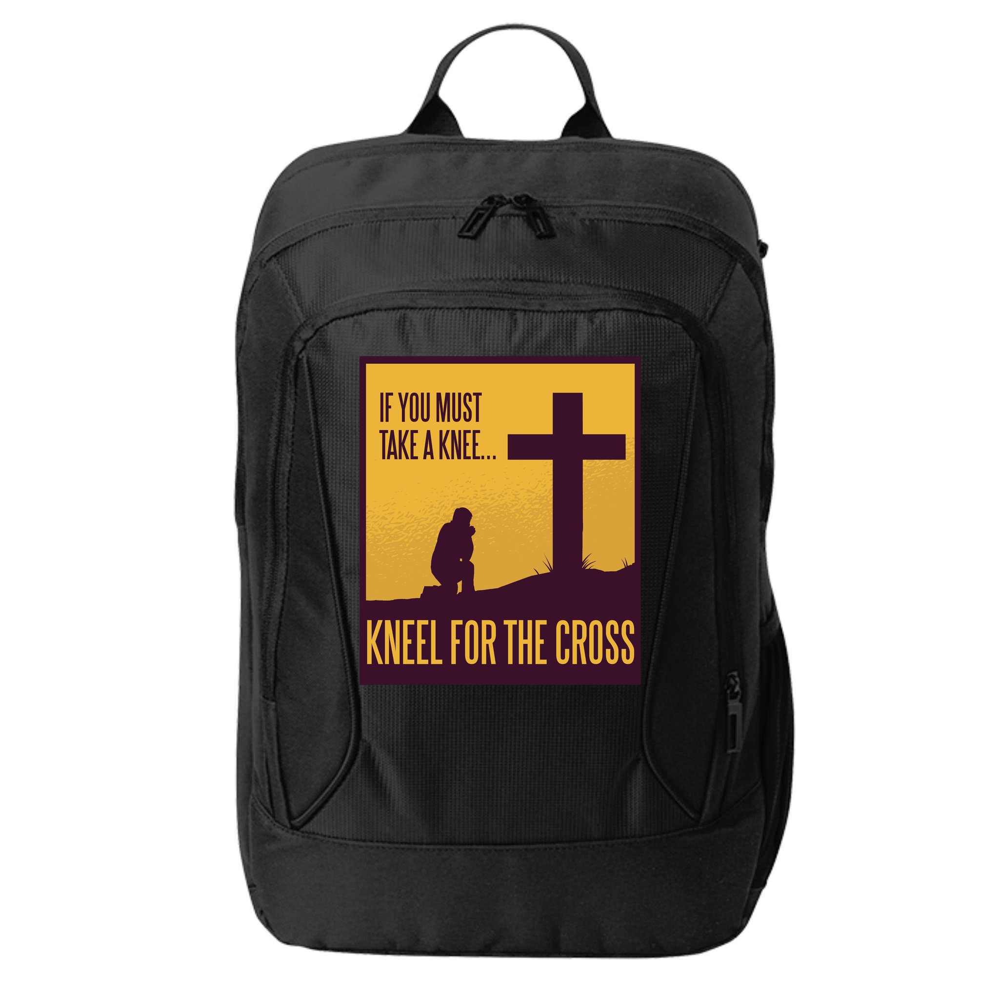 Kneel For The Cross Christian City Backpack
