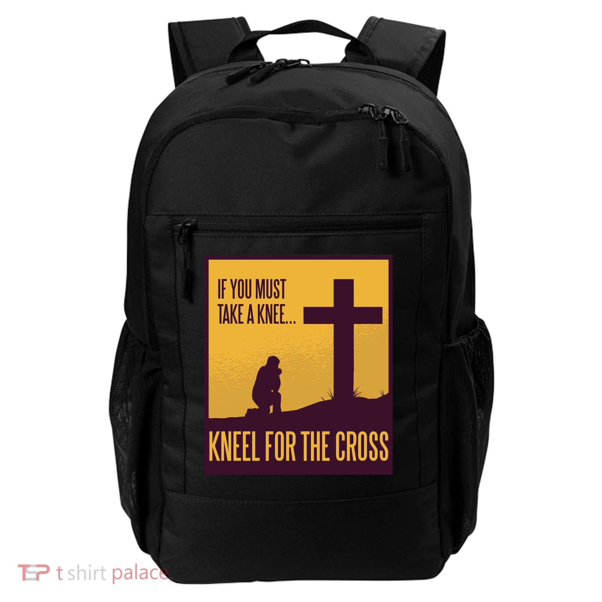 Kneel For The Cross Christian Backpack