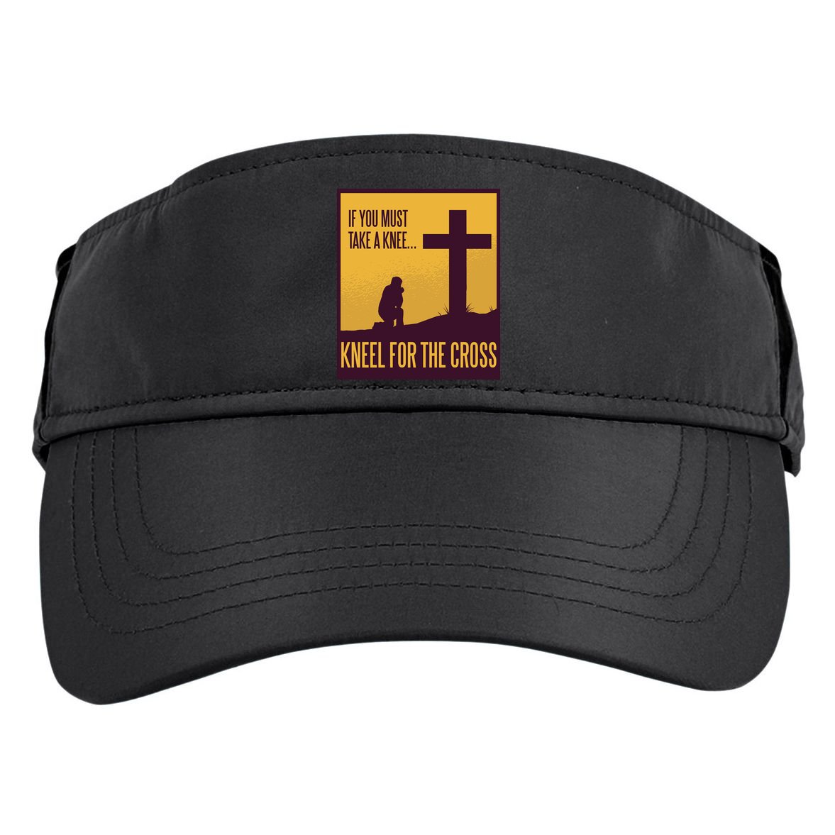 Kneel For The Cross Christian Adult Drive Performance Visor