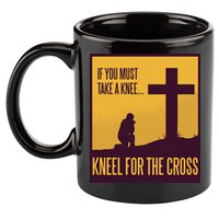 Kneel For The Cross Christian 11oz C Handle Ceramic Mug