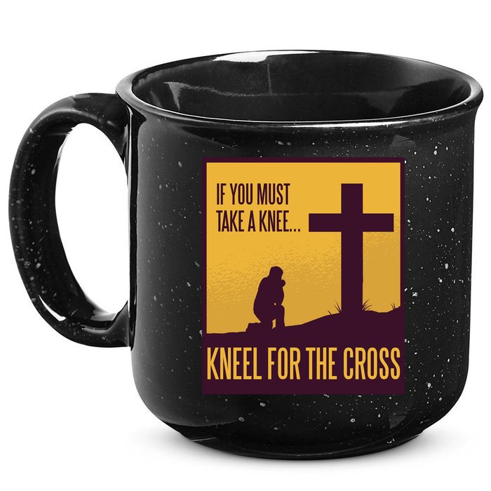 Kneel For The Cross Christian 15oz Campfire Ceramic Mug