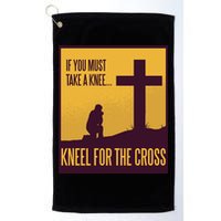 Kneel For The Cross Christian Golf Towel