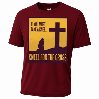Kneel For The Cross Christian Performance Shirt