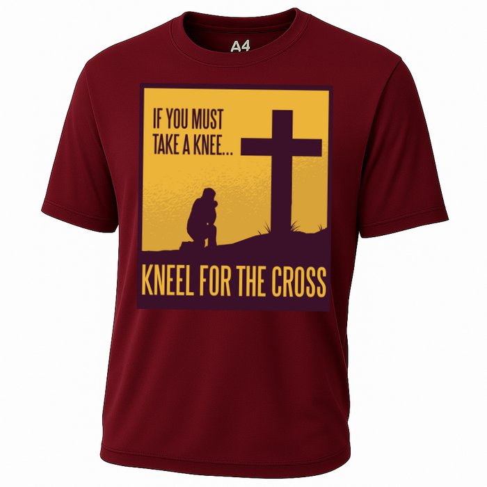 Kneel For The Cross Christian Performance Shirt