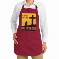 Kneel For The Cross Christian Apron
