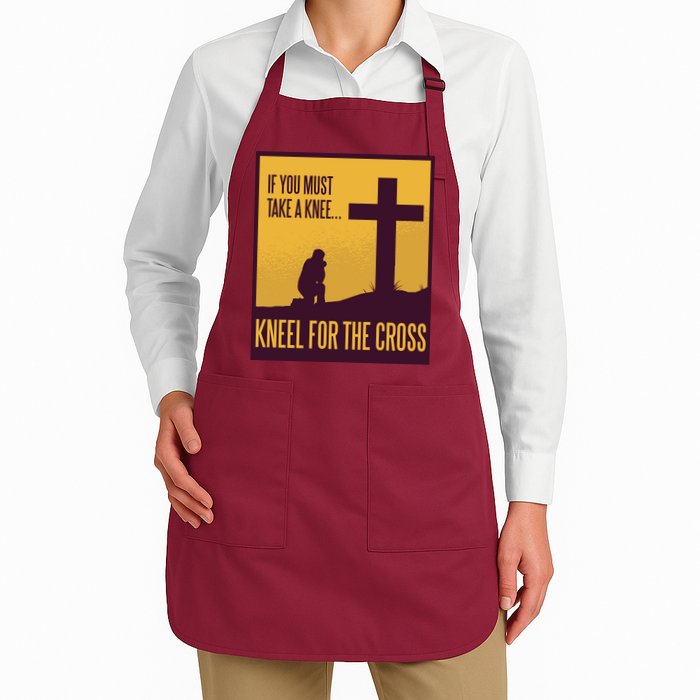 Kneel For The Cross Christian Apron