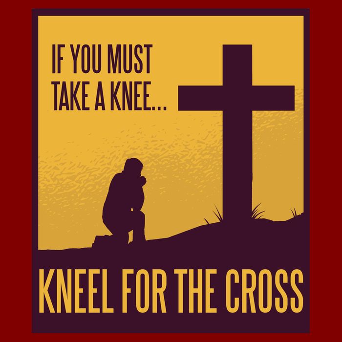 Kneel For The Cross Christian Apron
