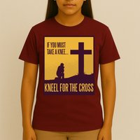 Kneel For The Cross Christian T-Shirt