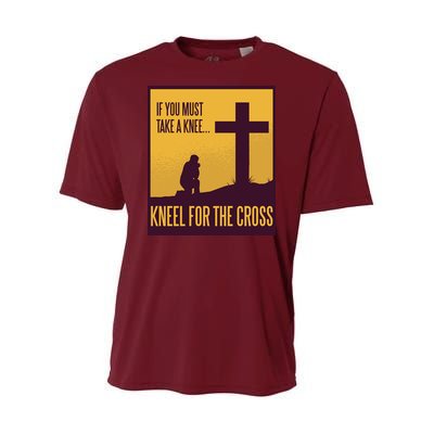 Kneel For The Cross Christian Youth Performance Sprint T-Shirt